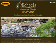 Tablet Screenshot of michaelslandesign.com